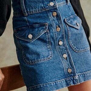 Sézane Bettie Mini Skirt - Blue